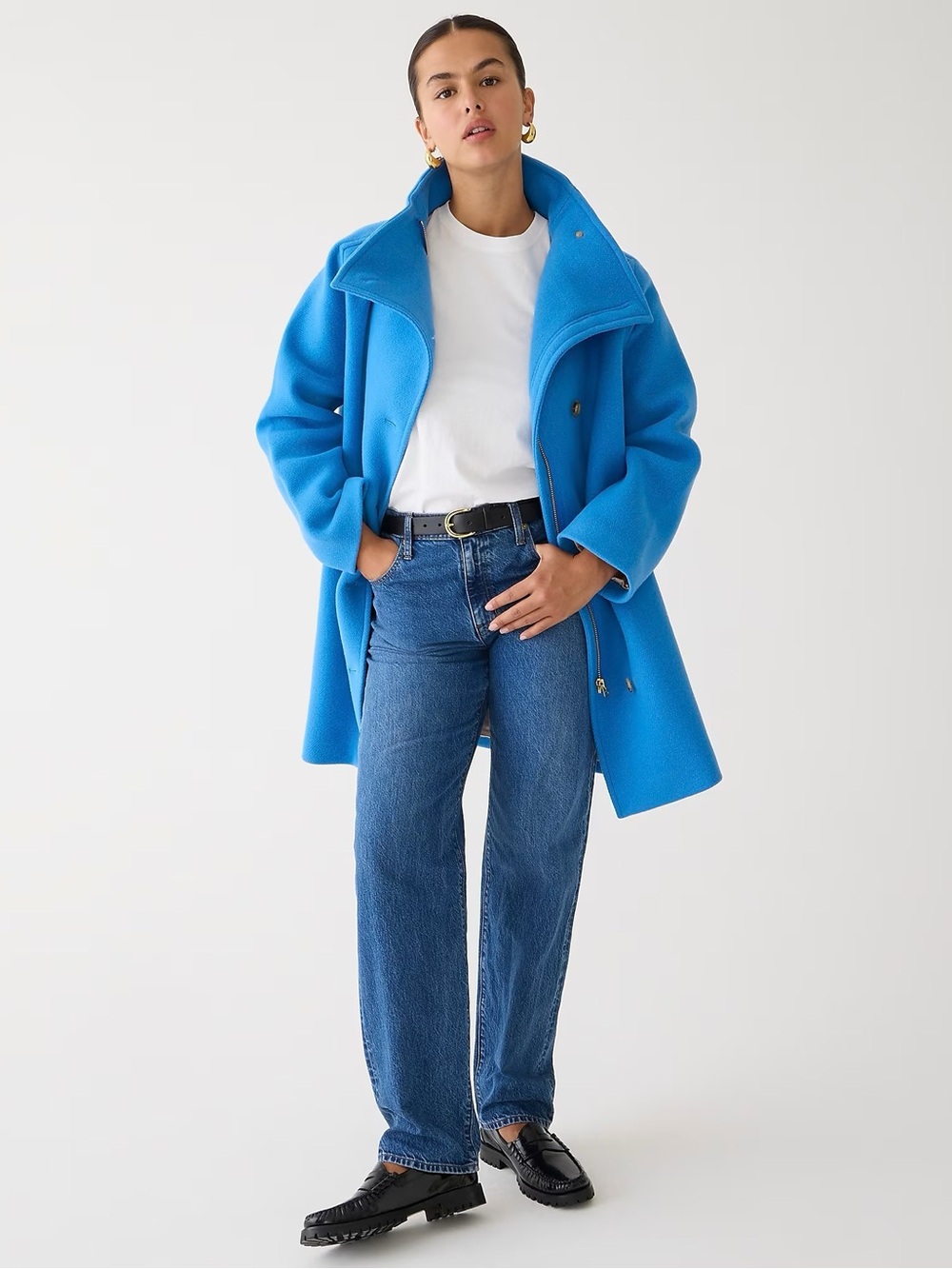 J. Crew Blue villa coat in Italian stadium-cloth
wool - Picture 10 of 11